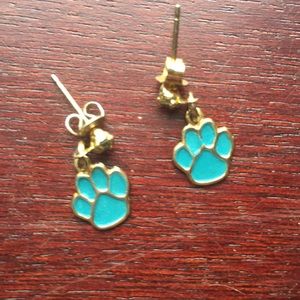 Jacksonville Jaguars Paw Print Earrings